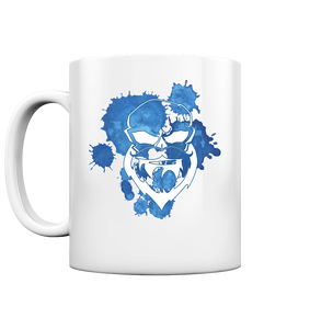 "BLUE SPLASH" White Mug