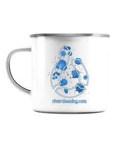 "River Cleaning" Enamel cup - Emaille Tasse